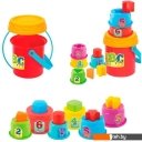 Развивающие игрушки Dede Логическая пирамидка стаканчики в ведерке 03466
