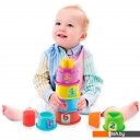 Развивающие игрушки Dede Логическая пирамидка стаканчики в ведерке 03466