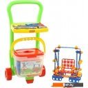 Конструкторы Полесье 54401 Тележка Caddie с конструктором Изобретатель. Набор №542