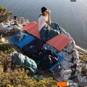 Туристические коврики Naturehike NH19QD008 (синий)