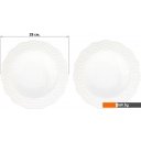 Тарелки, салатники, блюда и наборы Elan Gallery Белый узор 540156 (2 шт)