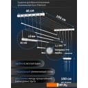 Сушилки для белья Comfort Alumin Euro Premium потолочная 6 прутьев 190 см (алюминий/белый)