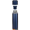 Термосы, термокружки и многоразовые стаканы Relaxika 101 1л (темно-синий/без логотипа)