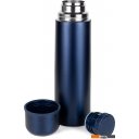 Термосы, термокружки и многоразовые стаканы Relaxika 101 1л (темно-синий/без логотипа)