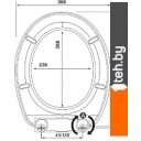 Сиденья и крышки для унитазов и биде Bisk Lilia Foto 80380 (остров)