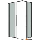 Душевые кабины Grossman Galaxy 120x195 1/2.K33.01.12.21.00 (черный матовый/стекло прозрачное)