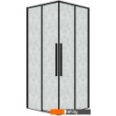 Душевые кабины Grossman Galaxy 120x195 1/2.K33.01.12.21.02 (черный матовый/шиншилла стекло)
