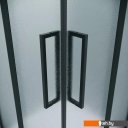 Душевые кабины Grossman Cosmo 100x100x195 300.K33.02.1010.21.02 (черный матовый/шиншилла стекло)