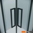 Душевые кабины Grossman Cosmo 80x80x195 300.K33.02.8080.21.00 (черный матовый/прозрачное стекло)