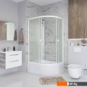 Душевые кабины Niagara Promo P90/80/40L/MT/BK 90x80x195