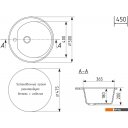 Кухонные мойки Mixline ML-GM11 551822 (темно-серый)