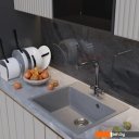 Кухонные мойки Mixline ML-GM15 551915 (темно-серый)