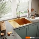 Кухонные мойки Mixline Pro 552927 (золото, с сифоном)