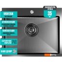 Кухонные мойки Mixline Pro 552935 (черный графит, с сифоном)