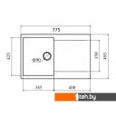 Кухонные мойки Zigmund & Shtain Rechteck 775 (речной песок)