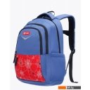 Рюкзаки Torber Class X T70041-BR + мешок для обуви (синий/красный с орнаментом)