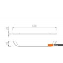 Аксессуары для ванной и туалета Cezares LINER-TH-60-GM (оружейная сталь)