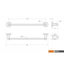 Аксессуары для ванной и туалета Cezares RELAX-TH-50-GM (оружейная сталь)