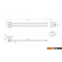 Аксессуары для ванной и туалета Cezares RELAX-THD-S-BORO (брашированное золото)