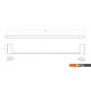 Аксессуары для ванной и туалета Cezares SLIDER-TH-60-GM (оружейная сталь)