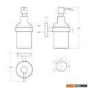 Аксессуары для ванной и туалета Cezares RELAX-SOIS-V-GM (оружейная сталь)