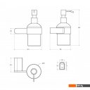 Аксессуары для ванной и туалета Cezares STYLUS-SOIS-V-IN (сатин)