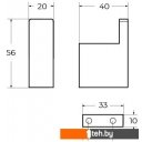 Аксессуары для ванной и туалета Cezares SLIDER-HK-NOP (черный матовый)