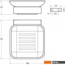 Аксессуары для ванной и туалета Cezares SLIDER-SODS-GM (оружейная сталь)