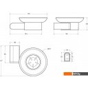 Аксессуары для ванной и туалета Cezares STYLUS-SODS-BORO (брашированное золото)