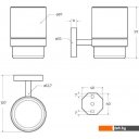 Аксессуары для ванной и туалета Cezares RELAX-TUMS-NOP (черный матовый)