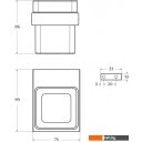 Аксессуары для ванной и туалета Cezares SLIDER-TUMS-NOP (черный матовый)