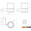 Аксессуары для ванной и туалета Cezares STYLUS-TUMS-NOP (черный матовый)