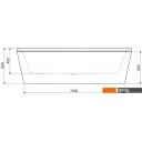 Ванны Cezares Metauro Wall 180x80