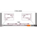 Душевые кабины BelBagno UNIQUE-BF-2-170/200-C-Cr (прозрачное стекло)