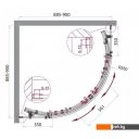 Душевые кабины BelBagno Acqua-R-2-90-C-Cr (прозрачное стекло)