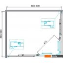 Душевые кабины BelBagno DUE-A-2-90-C-Cr