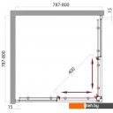 Душевые кабины BelBagno UNO-195-A-2-80-C-Cr (прозрачное стекло)