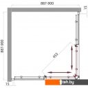 Душевые кабины BelBagno UNO-195-A-2-90-C-Cr (прозрачное стекло)