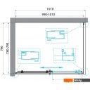 Душевые кабины BelBagno UNO-195-AH-1-100/80-C-Cr