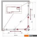Душевые кабины BelBagno UNO-195-AH-2-90/70-C-Cr
