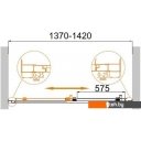 Душевые кабины Cezares Molveno-BF-1-140-C-Cr-IV