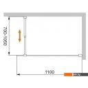 Душевые кабины Cezares LIBERTA-L-1-110-C-Cr