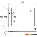 Душевые поддоны Cezares TRAY-AS-AH-120/90-30-W