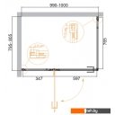 Душевые кабины Cezares BELLAGIO-AH-1-100/80-C-NERO