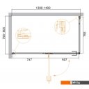 Душевые кабины Cezares BELLAGIO-AH-1-140/80-C-NERO