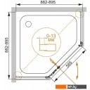 Душевые кабины Cezares Eco-O-P-1-90-C-Nero