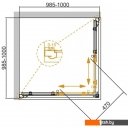 Душевые кабины Cezares Giubileo-A-2-100-Scorrevole-CP-Br