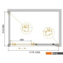 Душевые кабины Cezares GIUBILEO-AH-1-120/90-SCORREVOLE-CP-G