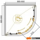 Душевые кабины Cezares Giubileo-R-2-90-Scorrevole-CP-Cr