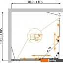 Душевые кабины Cezares MOLVENO-A-22-80+30-C-Cr-IV